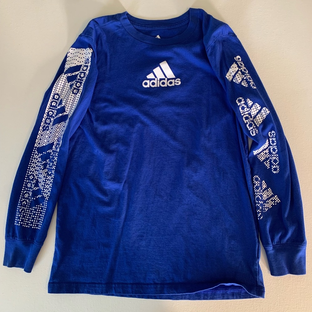 Boys Adidas Long-Sleeve T-Shirt - Size M